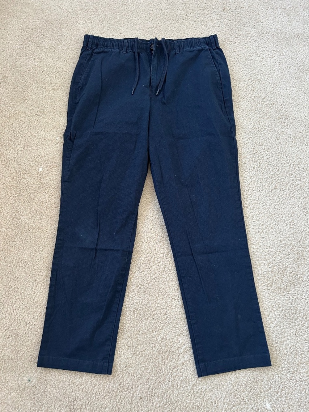 Gap Slim Taper Easy Pant Men Classic Navy in Sz Large with GapFlex